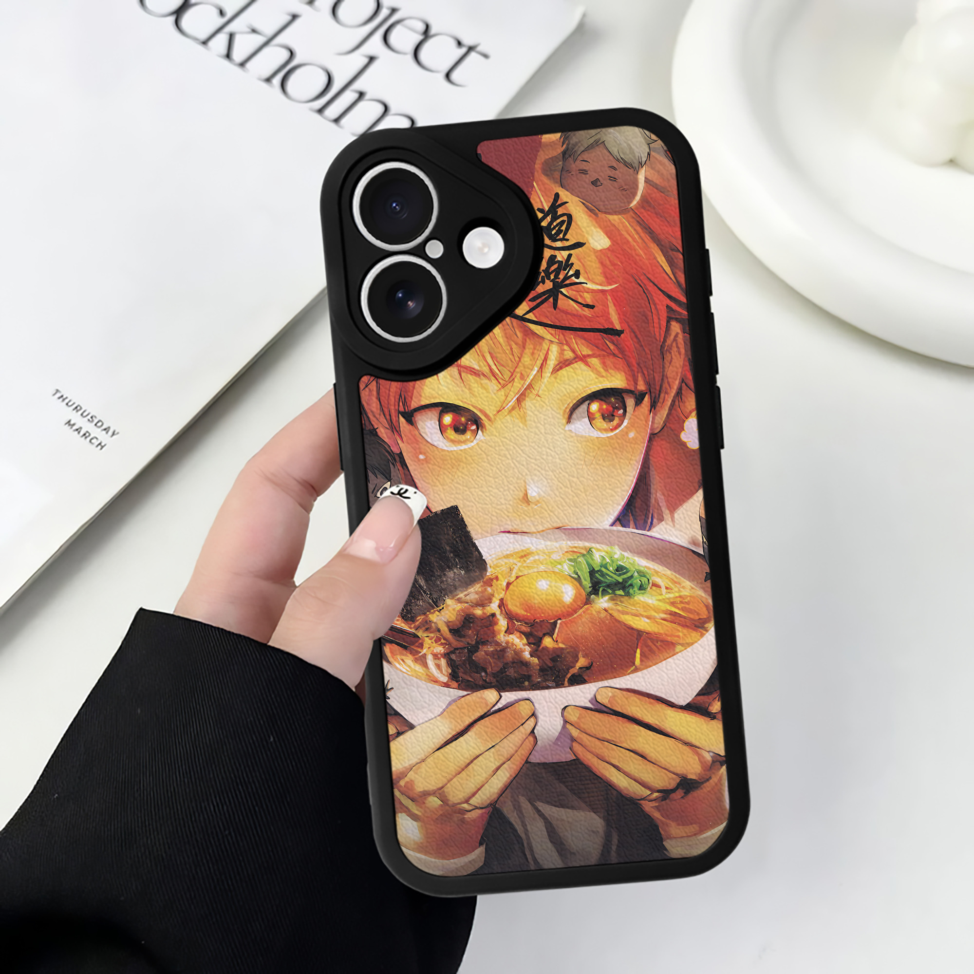 （画像用） ハイキュー!! Haikyu!! 【iPhone 16シリーズ対応】シリコンスマホケース（レザー調） 材質：シリコン